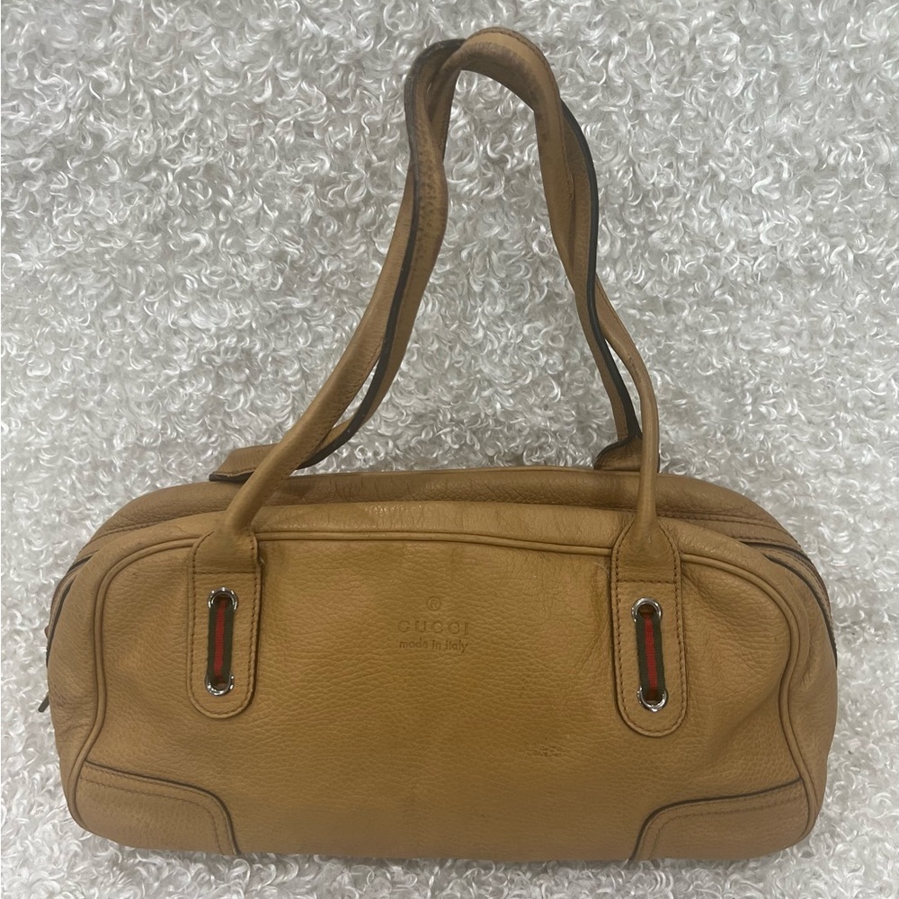 GUCCI Sherry Line Mini Boston Bag Leather